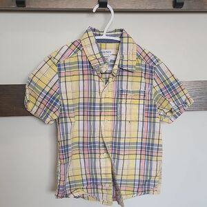 Carter's Multicolor Plaid Button Down Shirt (🛍 Bundle ANY 6/$36)